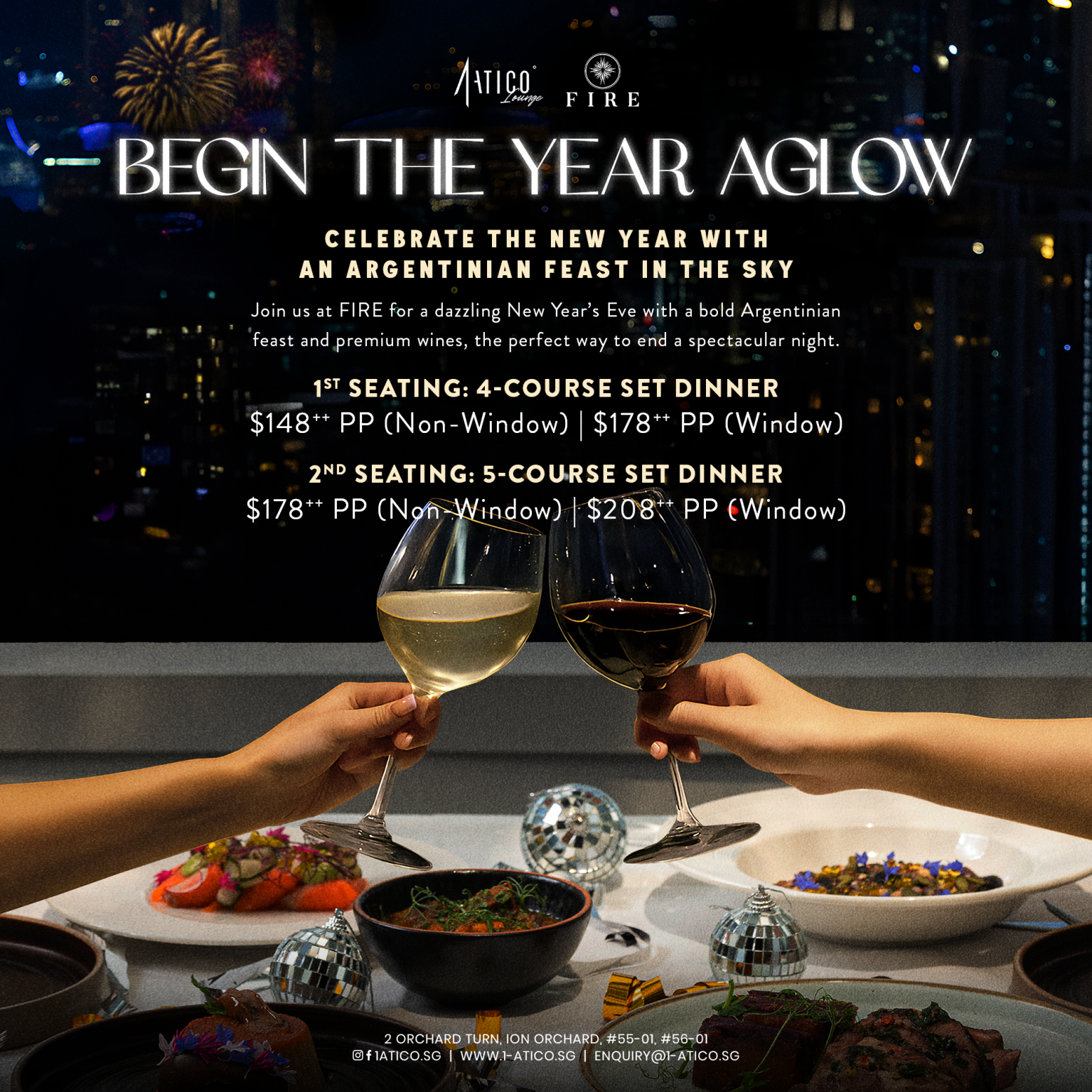 Menu | Argentinian Restaurant in ION Singapore – FIRE at 1-Atico